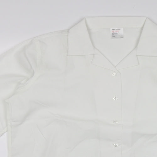 John Lewis Boys White   Basic Dress Shirt Size 16 Years