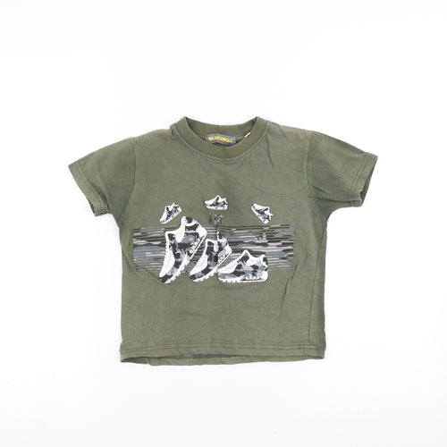 weatherwear Boys Green   Basic T-Shirt Size 3-4 Years