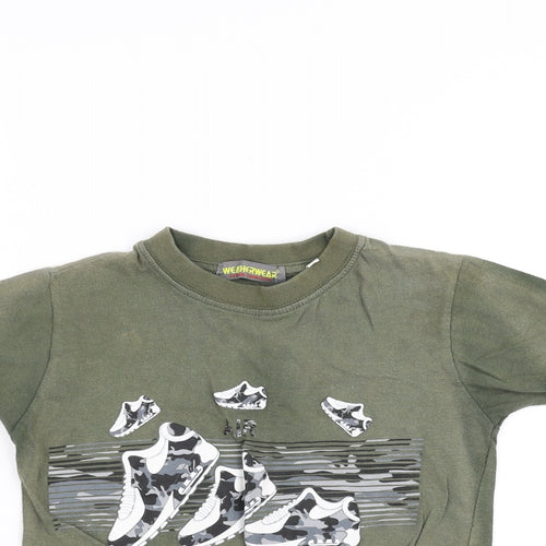 weatherwear Boys Green   Basic T-Shirt Size 3-4 Years