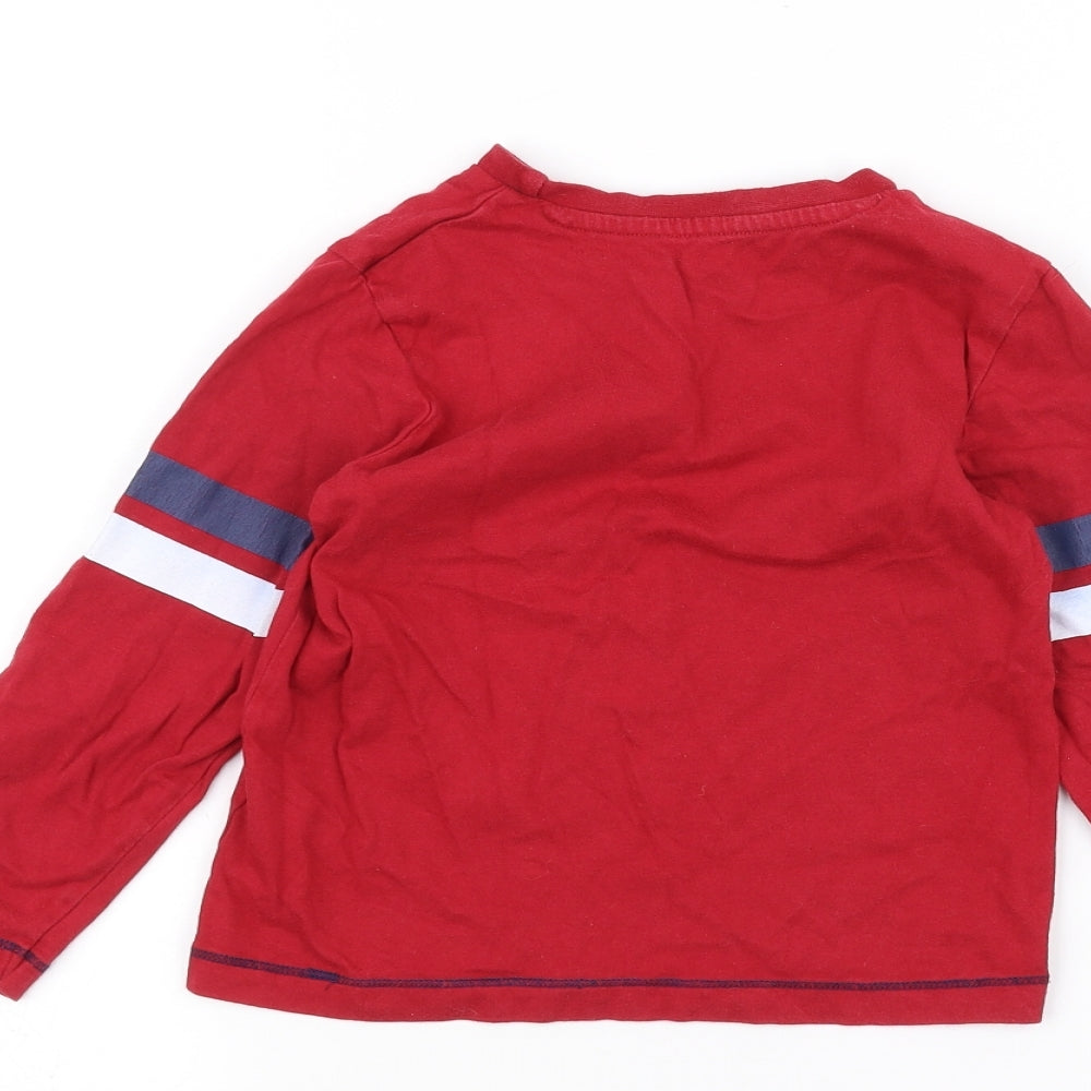 St Bernard Boys Red   Basic T-Shirt Size 4 Years