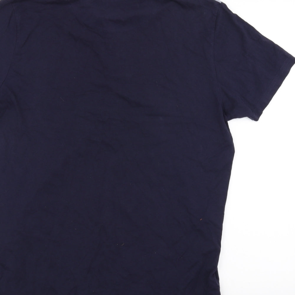 fabric of life Mens Blue    Polo Size L