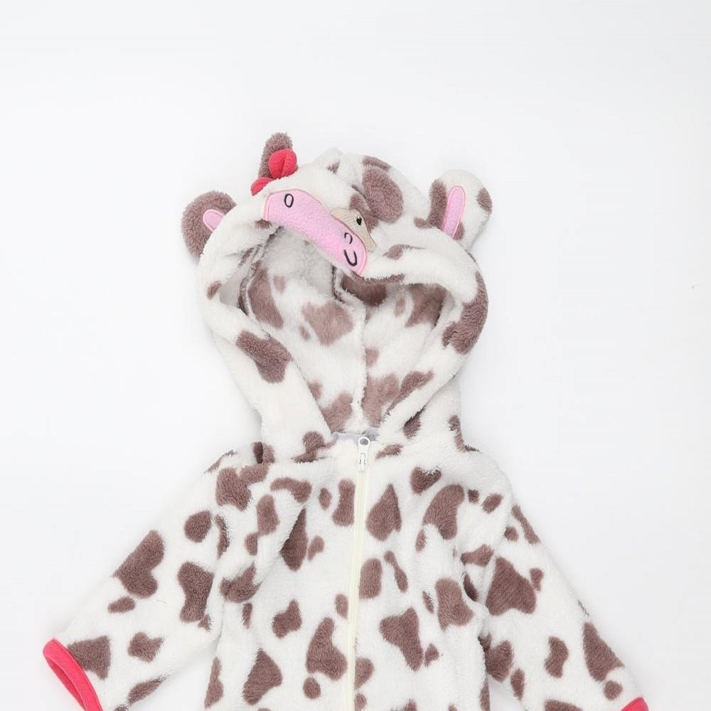 Earlydays Baby White Solid  Babydoll One Piece Size 0-3 Months  - Cow