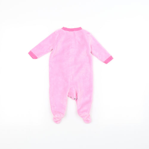 BabyGear Baby Pink Solid  Babydoll One Piece Size 0-3 Months