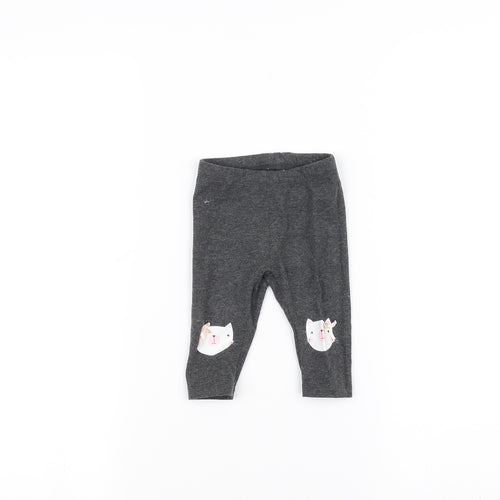 Earlydays Baby Black   Sweatpants Trousers Size 3-6 Months  - Cat