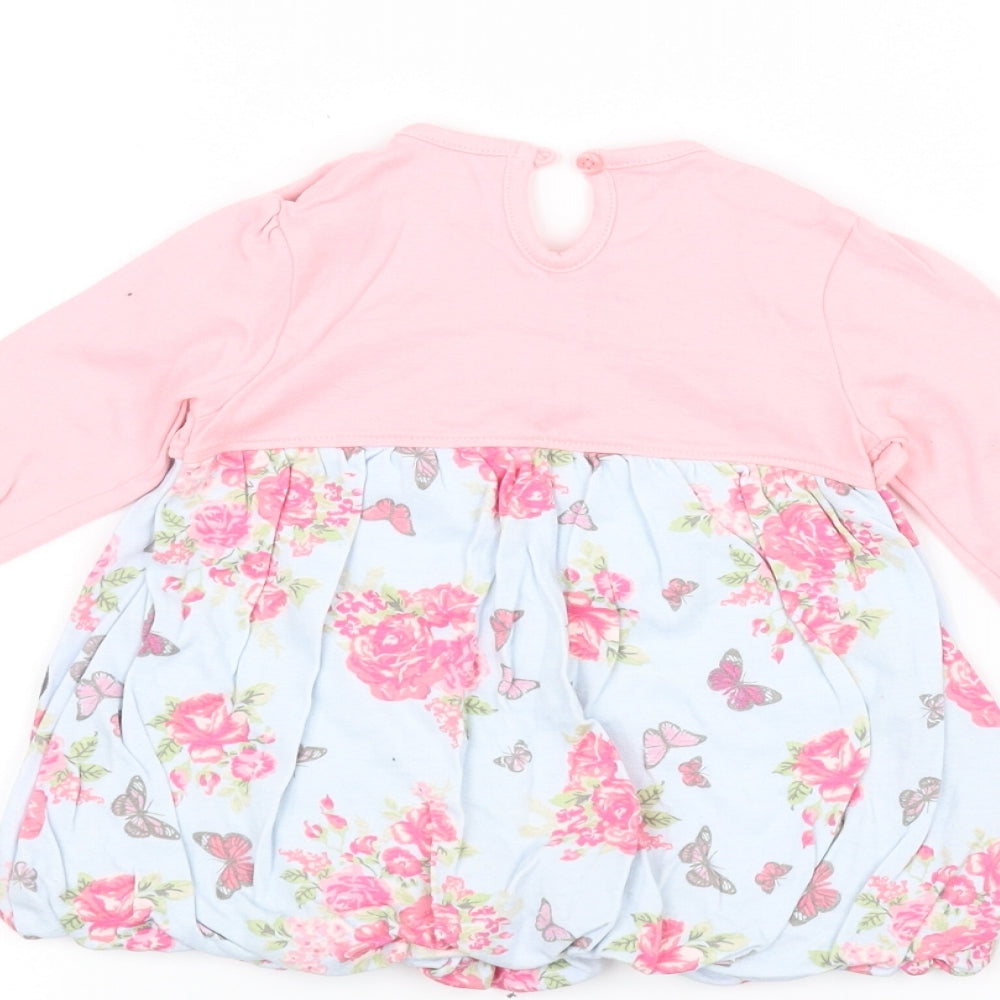 George Baby Pink Floral  A-Line  Size 3-6 Months