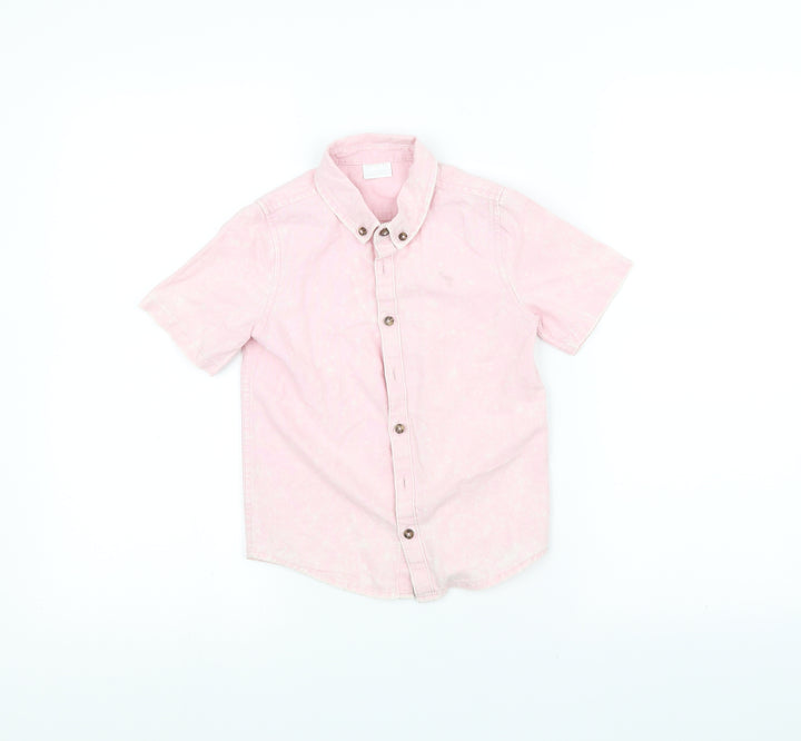 F&F Boys Pink   Basic Button-Up Size 4-5 Years