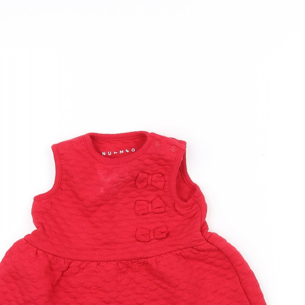 Nutmeg Baby Red   A-Line  Size 3-6 Months