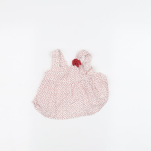 H&M Baby White Polka Dot  A-Line  Size 3-6 Months