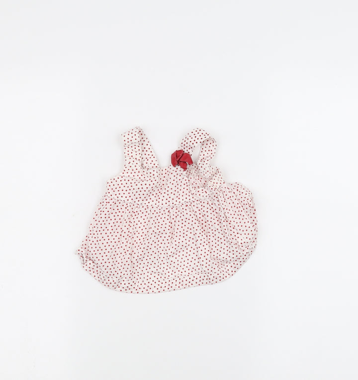 H&M Baby White Polka Dot  A-Line  Size 3-6 Months
