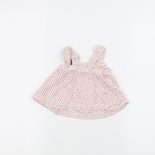 H&M Baby White Polka Dot  A-Line  Size 3-6 Months