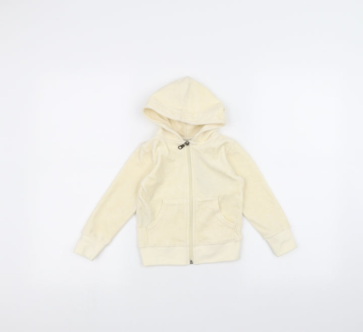 perfect Girls White   Full Zip Hoodie Size 2-3 Years