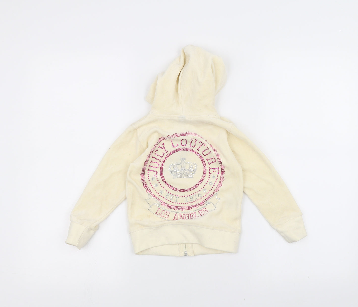 perfect Girls White   Full Zip Hoodie Size 2-3 Years