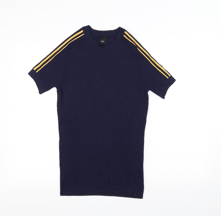 River Island Womens Blue   Basic T-Shirt Size S