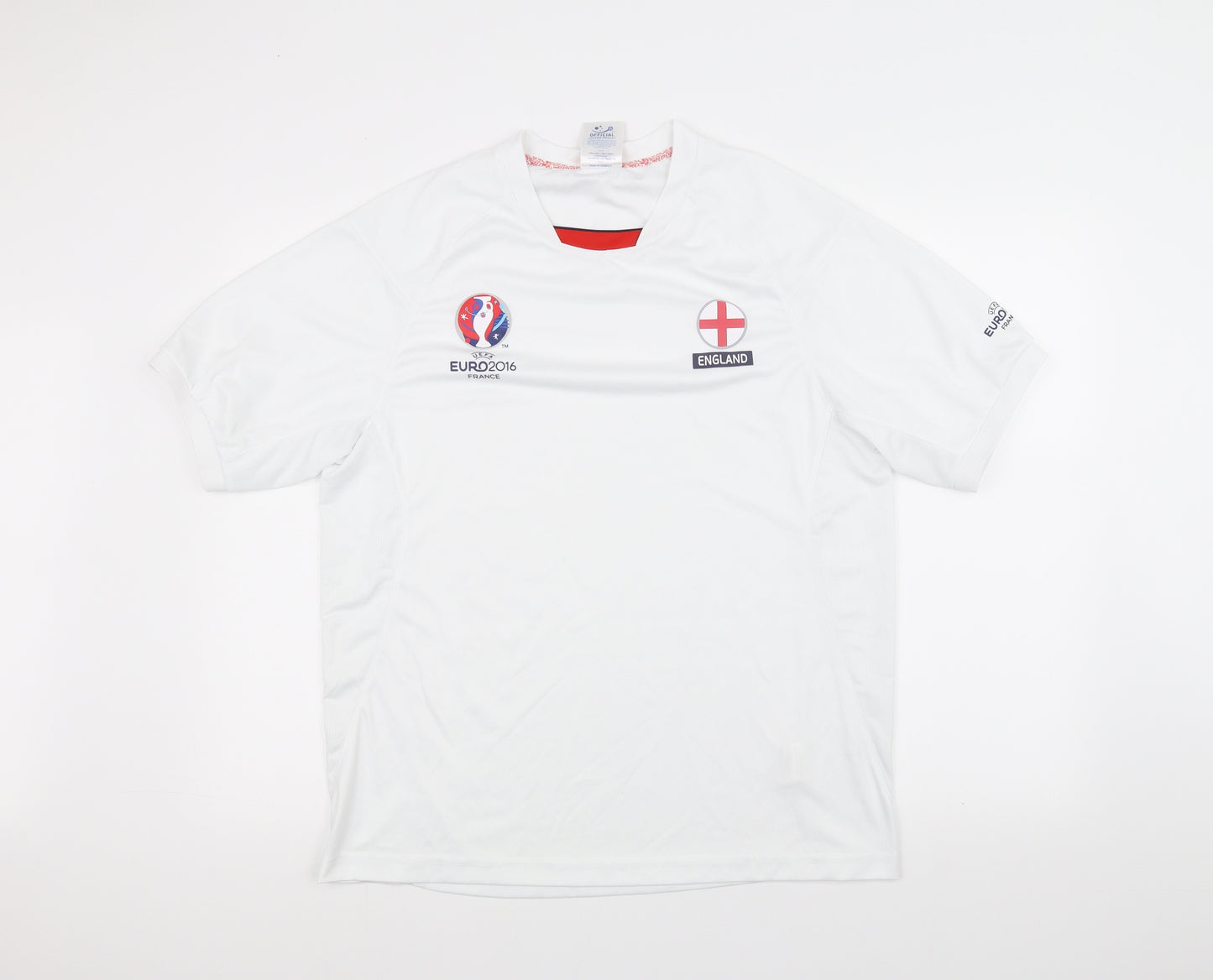 euro 2016 Mens White    T-Shirt Size M  - England Euro 2016