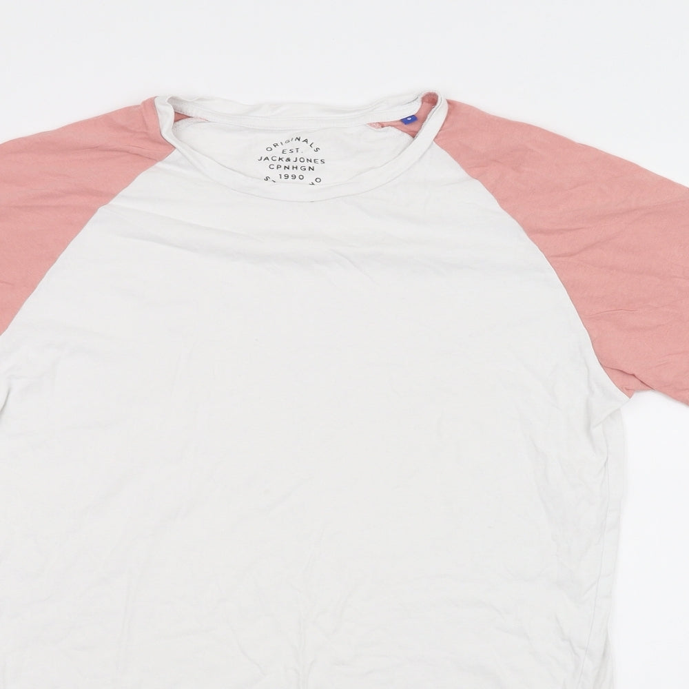 JACK & JONES Womens White   Basic T-Shirt Size S