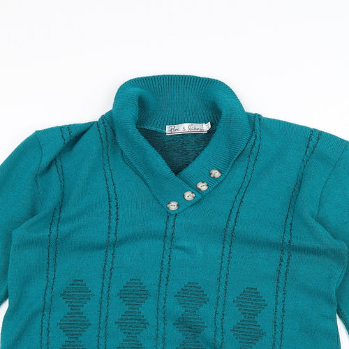 Pure & Natural Womens Green   Pullover Jumper Size M
