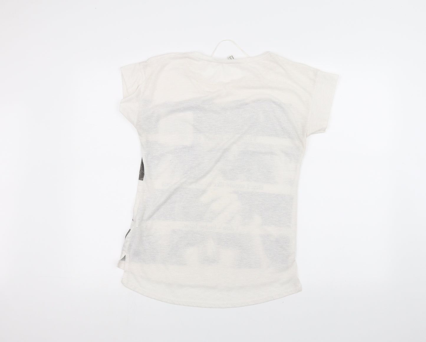 Bershka Womens White   Basic T-Shirt Size S