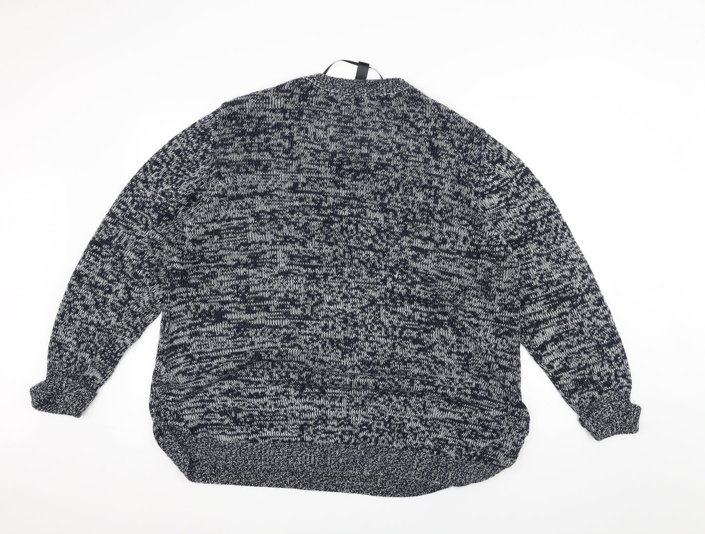 Yours Womens Blue  Knit Pullover Jumper Size 26