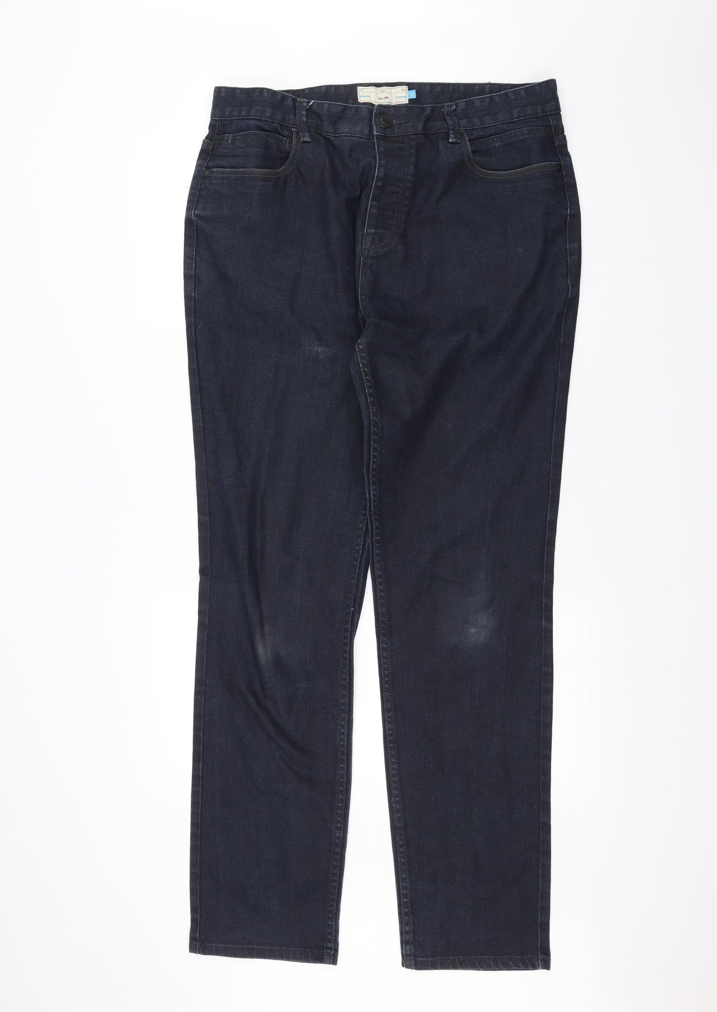 NEXT Mens Blue  Denim Straight Jeans Size 36 L30 in