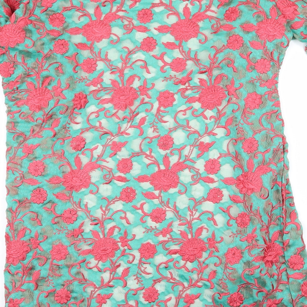 heena mehndi  Womens Green Floral  Jacket  Size L