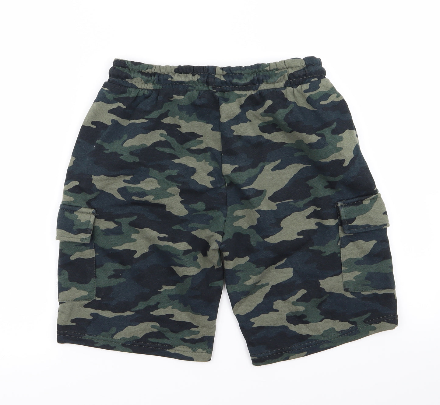 George Mens Green Camouflage  Cargo Shorts Size S