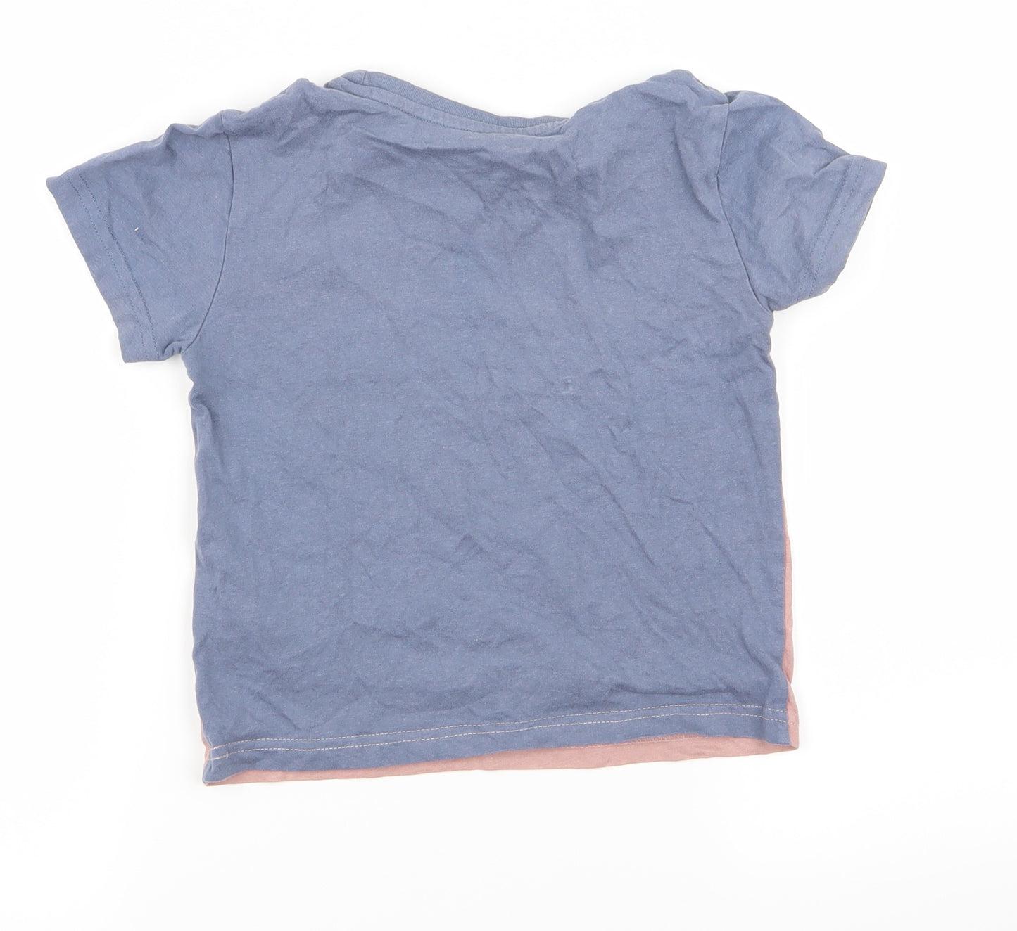 Primark Girls Blue   Basic T-Shirt Size 4 Years