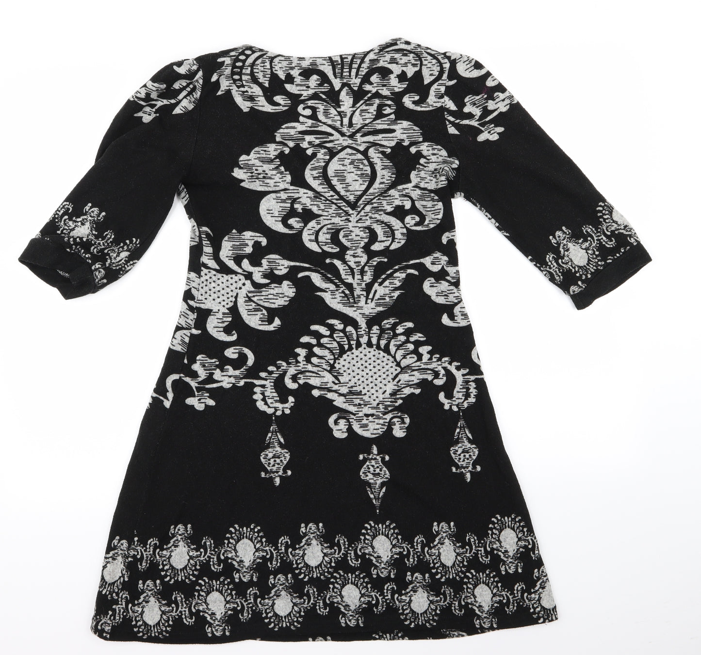 izabel Womens Blue Floral  Shirt Dress  Size S