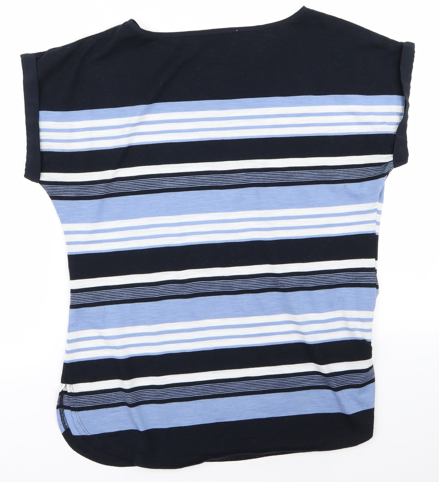 Oasis Mens Black Striped   T-Shirt Size M