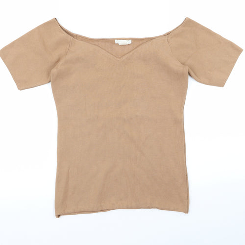 H&M Womens Beige   Cardigan Jumper Size S