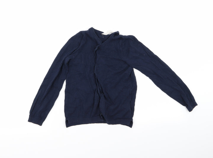 H&M Girls Blue Cardigan Jumper Size 6 Years