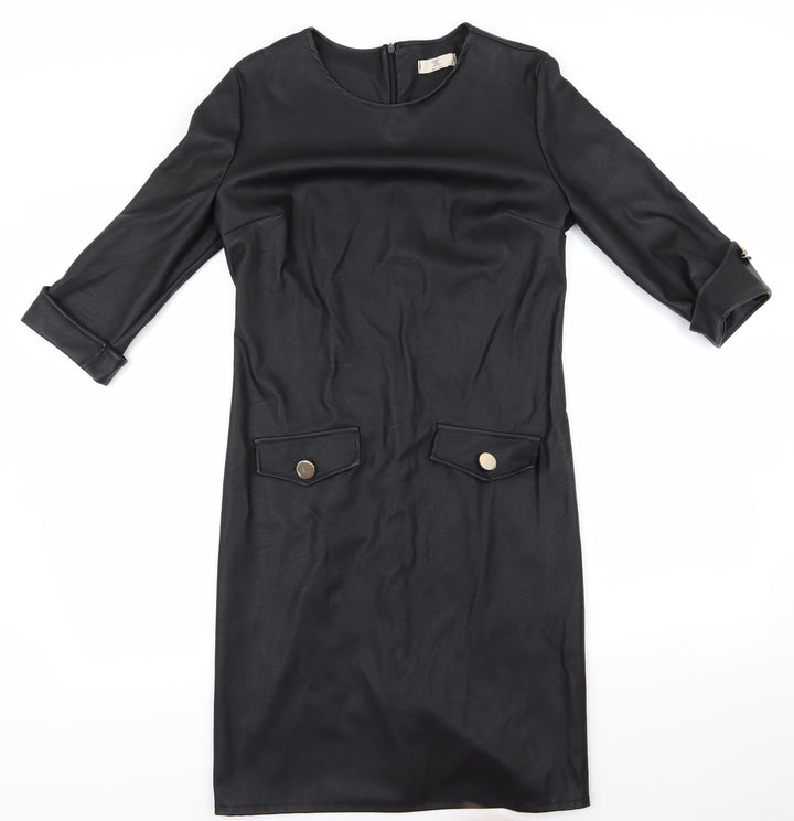 V&L Womens Black   Bodycon  Size M