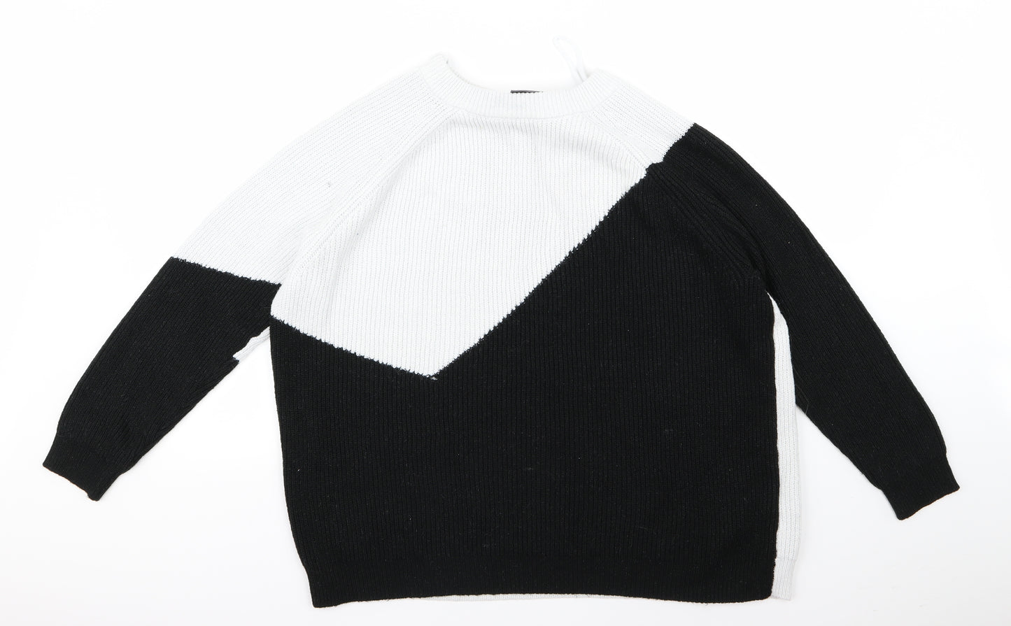 Yessica Womens White   Pullover Jumper Size L