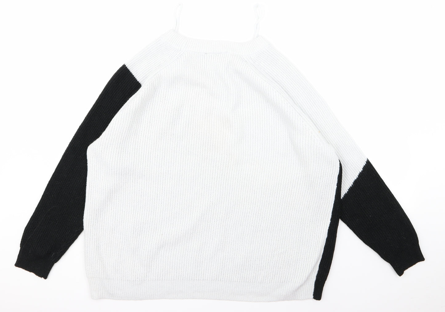 Yessica Womens White   Pullover Jumper Size L