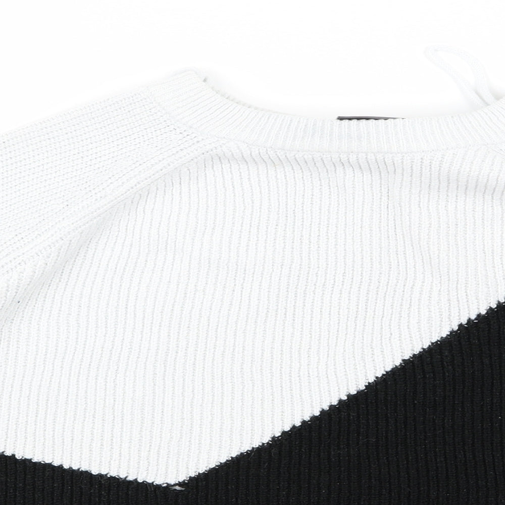 Yessica Womens White   Pullover Jumper Size L
