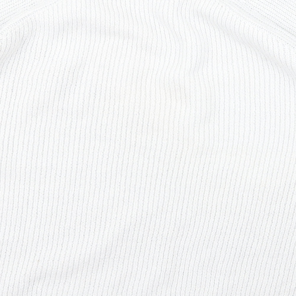 Yessica Womens White   Pullover Jumper Size L