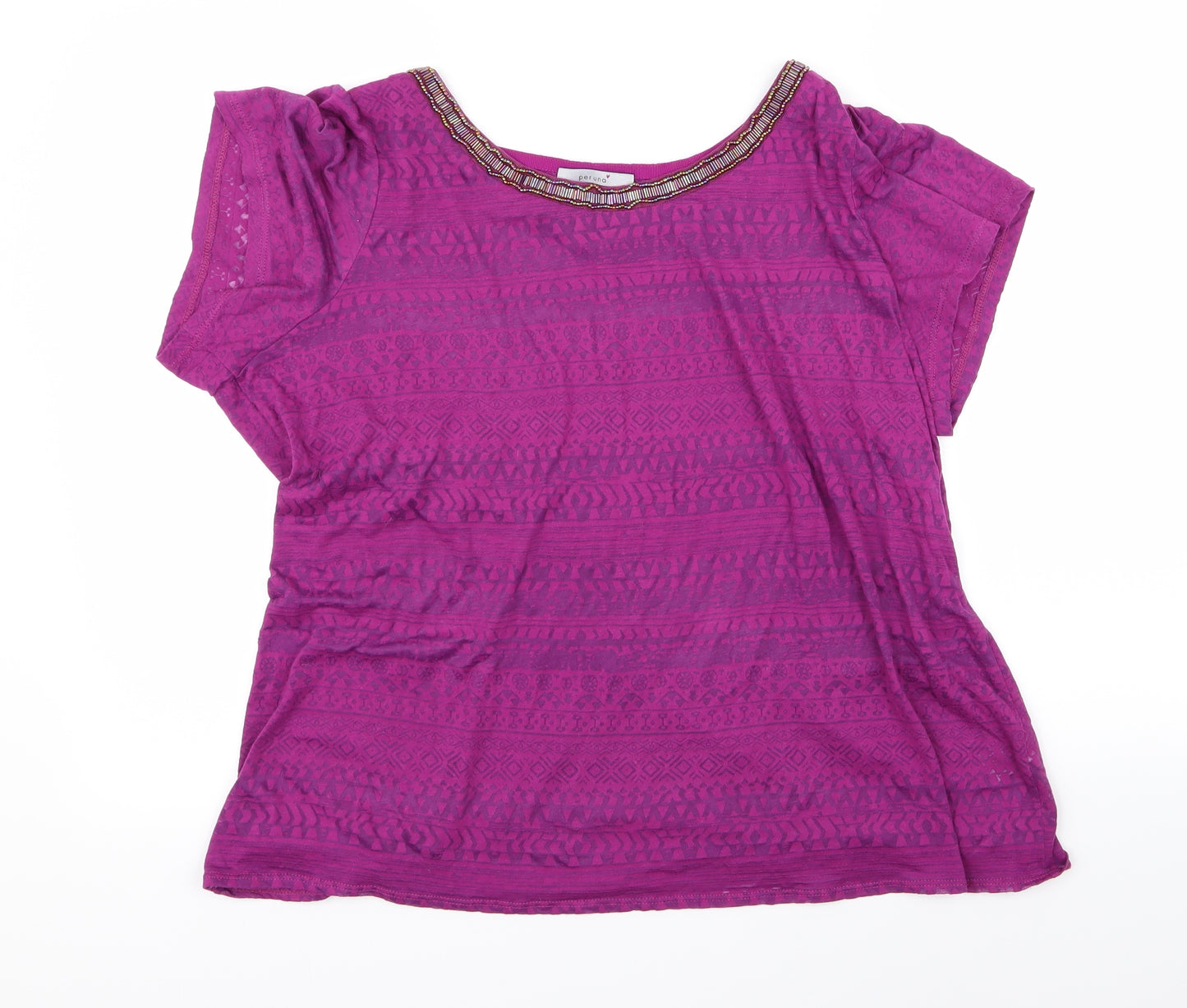 peruna Womens Purple   Basic Blouse Size 20