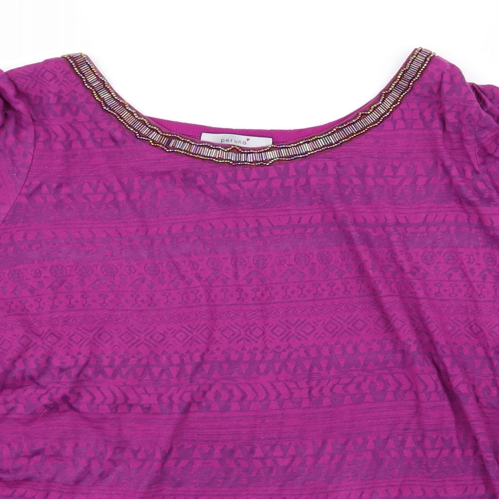 peruna Womens Purple   Basic Blouse Size 20