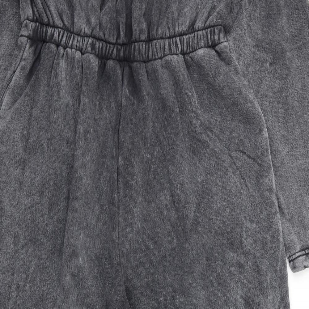 pretty little  Thing Womens Grey   Bodysuit One-Piece Size 16 L28 in