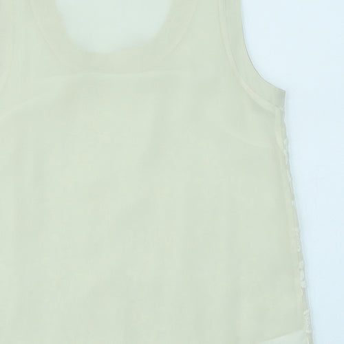 NEXT Womens Ivory Floral  Basic Blouse Size 10