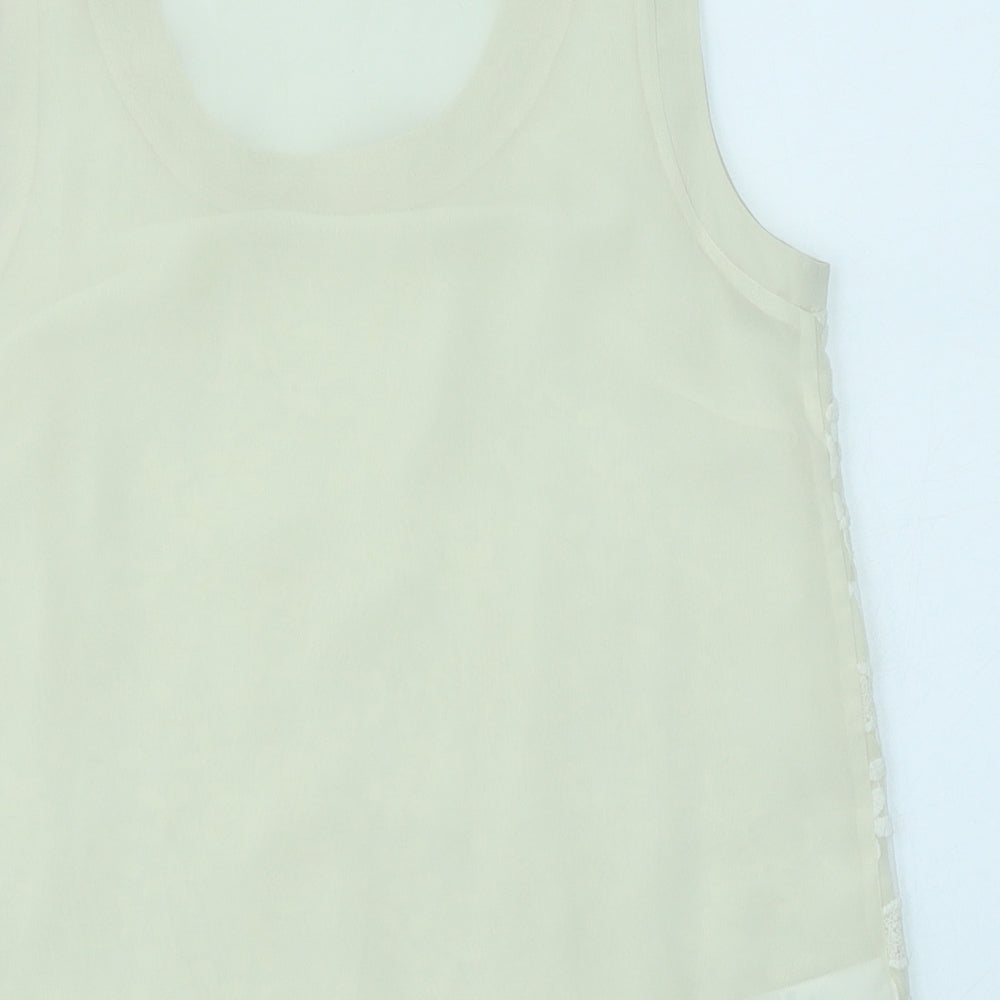 NEXT Womens Ivory Floral  Basic Blouse Size 10