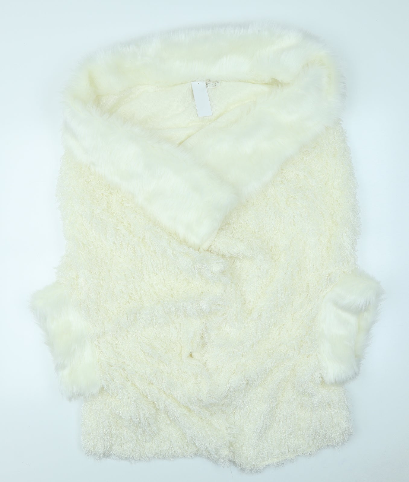 Boutique Womens White   Cardigan Jumper One Size