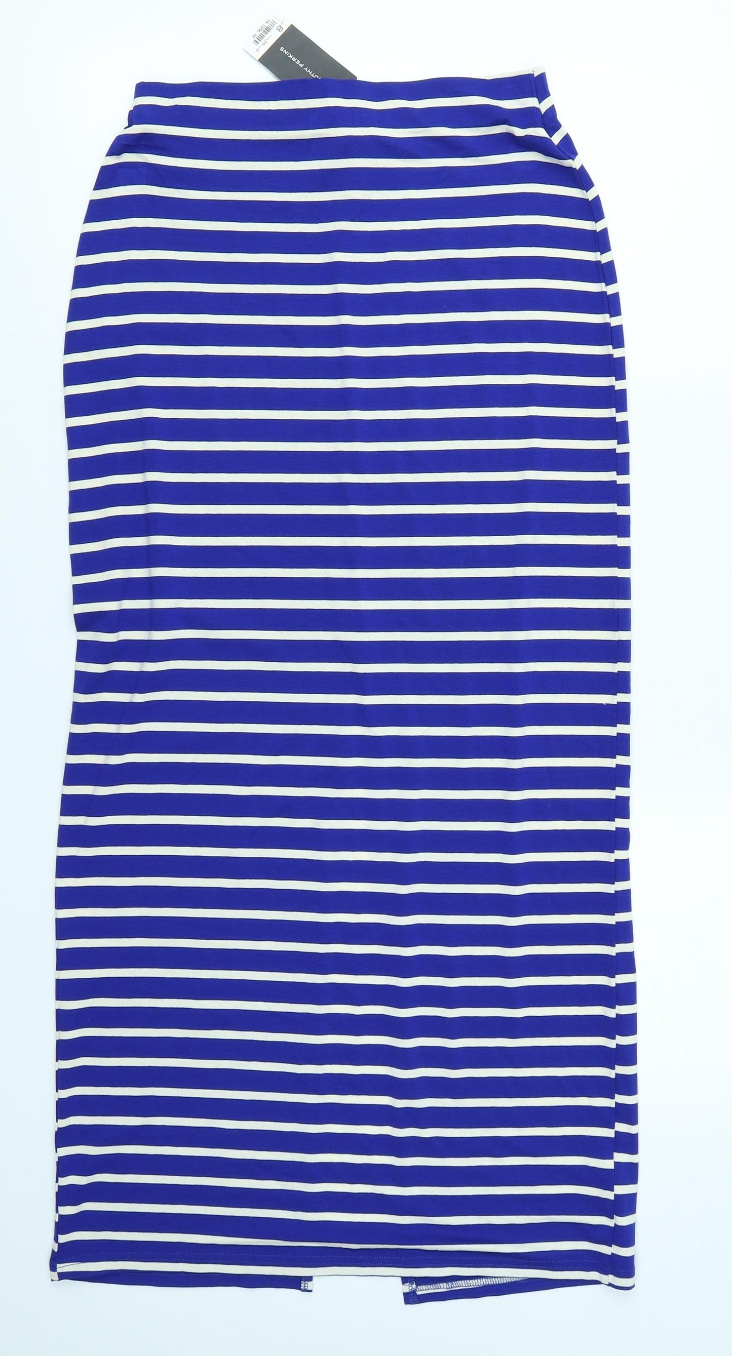 Dorothy Perkins Womens Blue Striped  Bandage Skirt Size 8