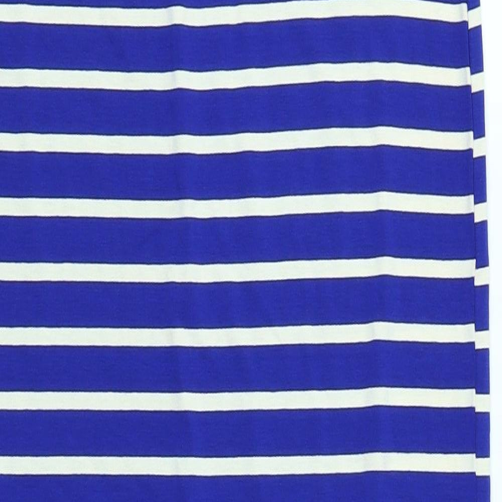 Dorothy Perkins Womens Blue Striped  Bandage Skirt Size 8