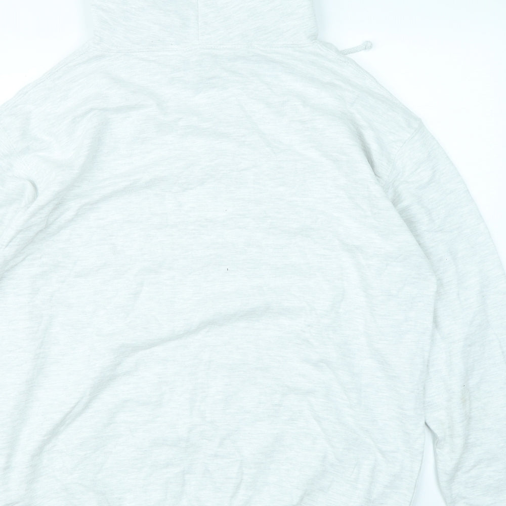 Fearless Mens Grey   Pullover Hoodie Size L