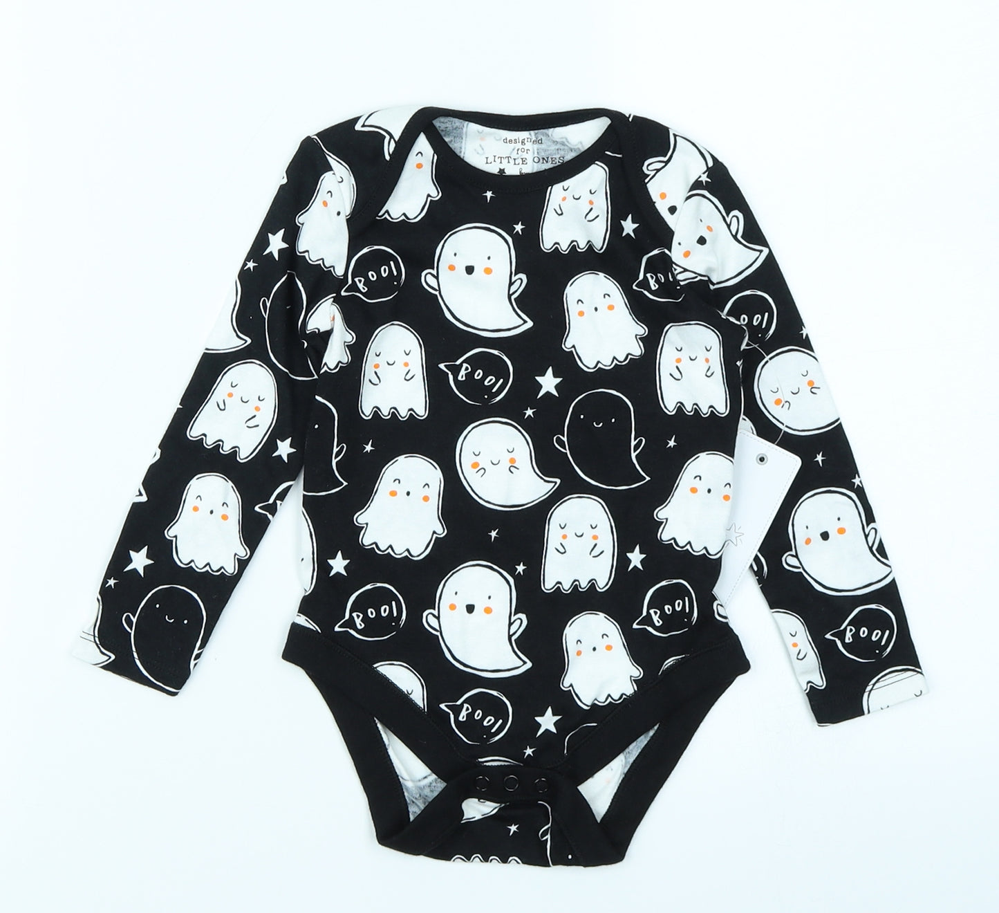 F&F Baby Black   Babygrow One-Piece Size 9-12 Months