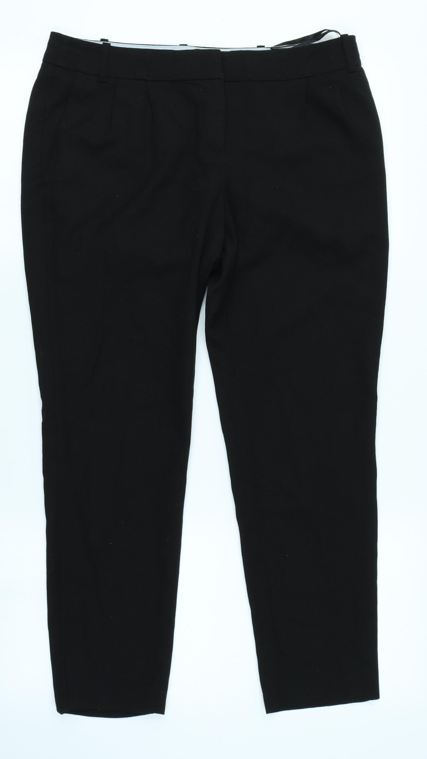 Next Womens Black   Trousers  Size 10 L24 in