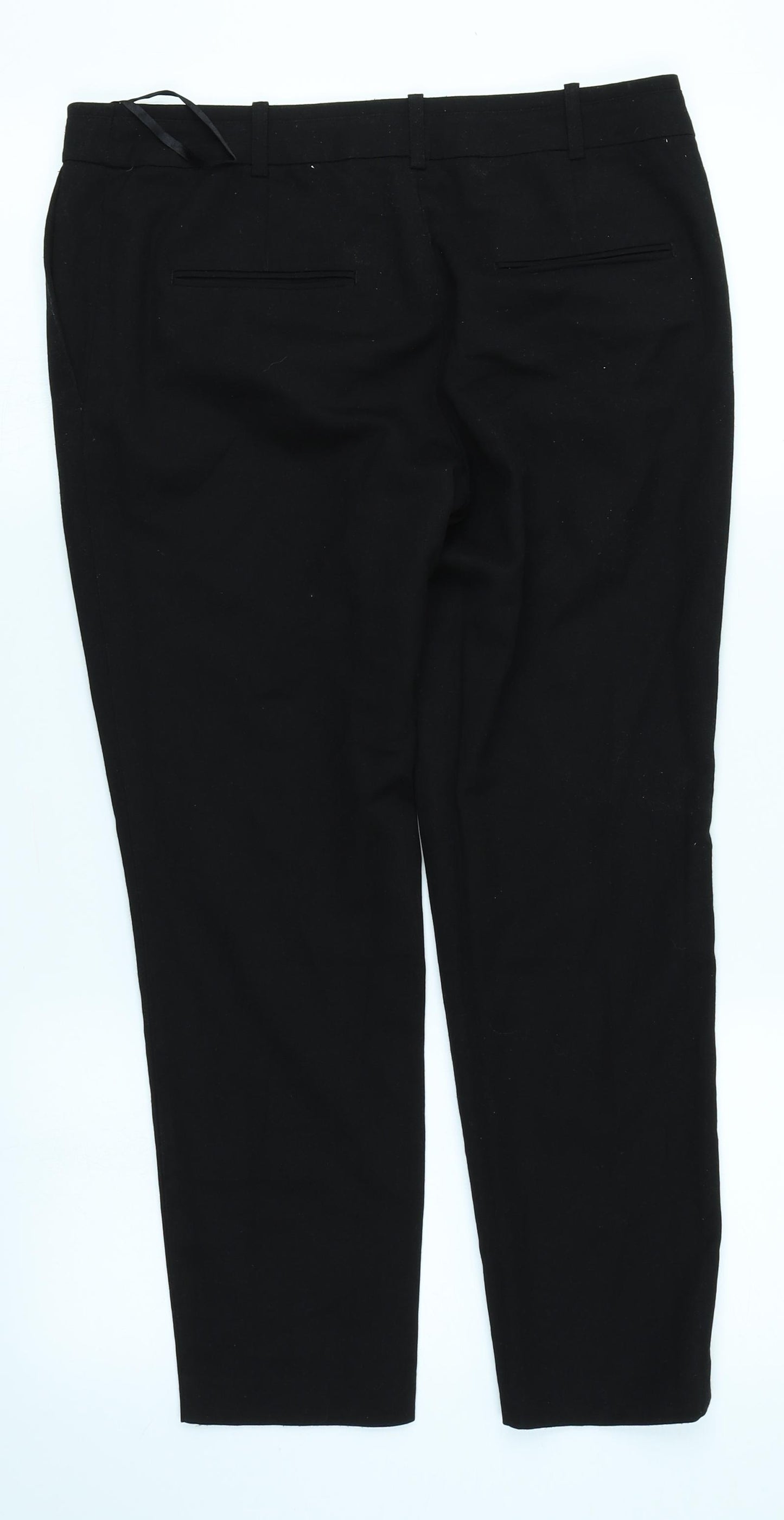 Next Womens Black   Trousers  Size 10 L24 in