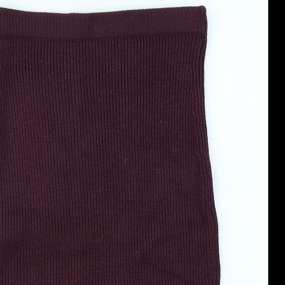NEXT Womens Purple  Knit Straight & Pencil Skirt Size 10