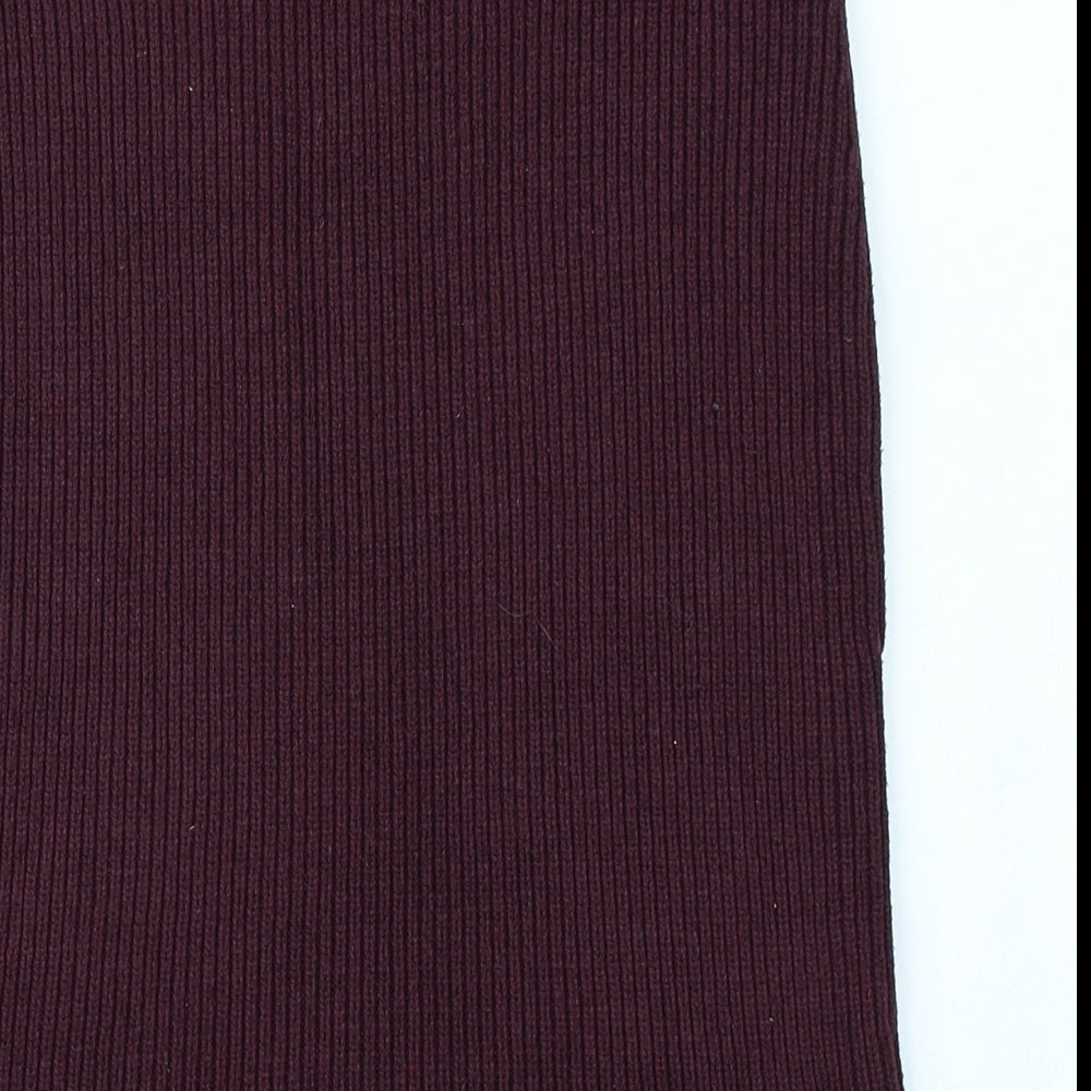 NEXT Womens Purple  Knit Straight & Pencil Skirt Size 10