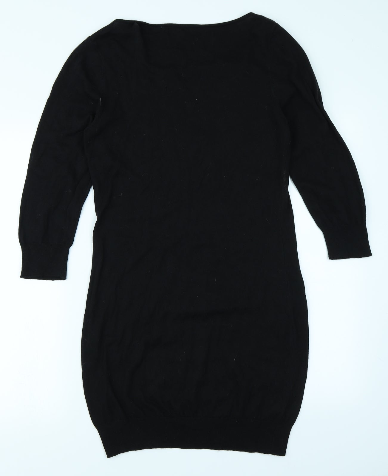 NEXT Womens Black  Knit Jumper Dress  Size 12